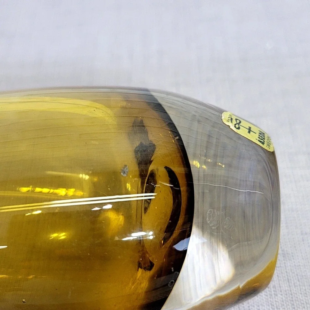 Vintage Mid Century Aseda Sweden Amber 7